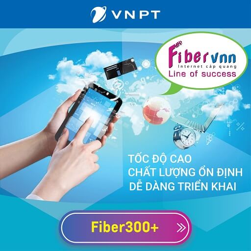 Internet Cáp Quang Doanh Nghiệp VNPT Fiber300+ 300Mbps 1+8 IP Tĩnh