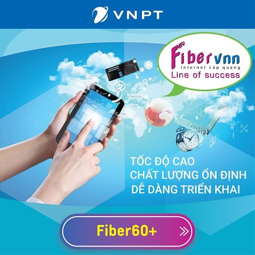 Gói Internet Cáp Quang Doanh Nghiệp VNPT Fiber60+ 1 IP Tĩnh 60 Mbps