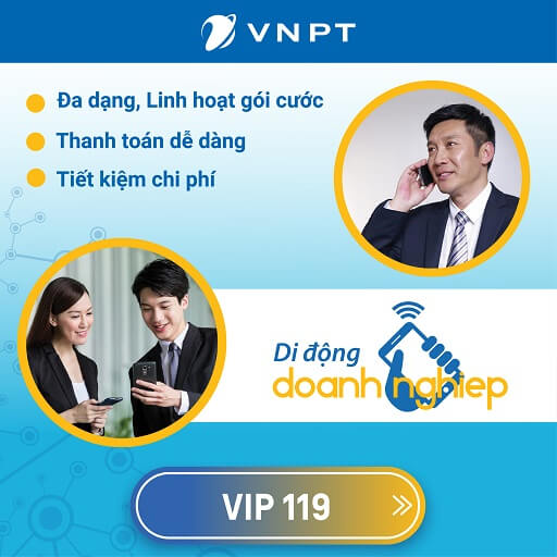 Gói Cước Di Động VinaPhone Trả Sau Doanh Nghiệp VIP-119