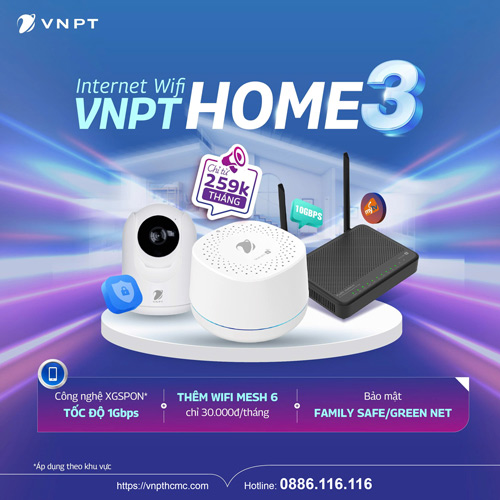 Đăng ký Internet VNPT gói Home 3