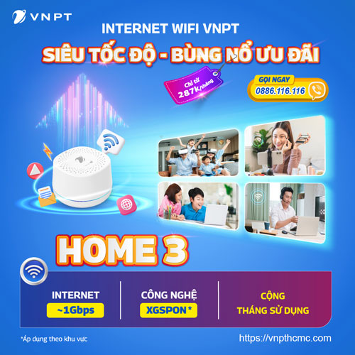 Đăng ký Internet VNPT gói Home 3