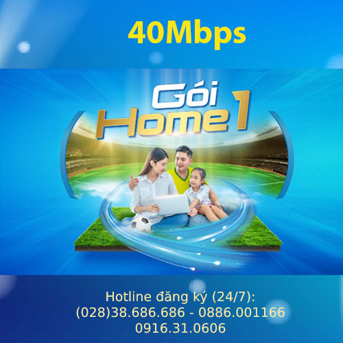 Gói internet vnpt Home 1 40Mbps