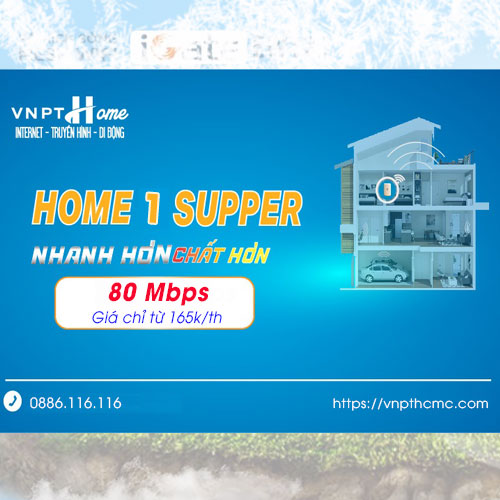 Gói Internet VNPT Home 1 80Mbps giá siêu rẻ chỉ 165k/tháng
