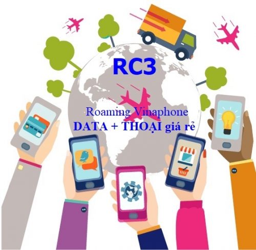 Gói roaming chuyển vùng quốc tế Vinaphone RC3