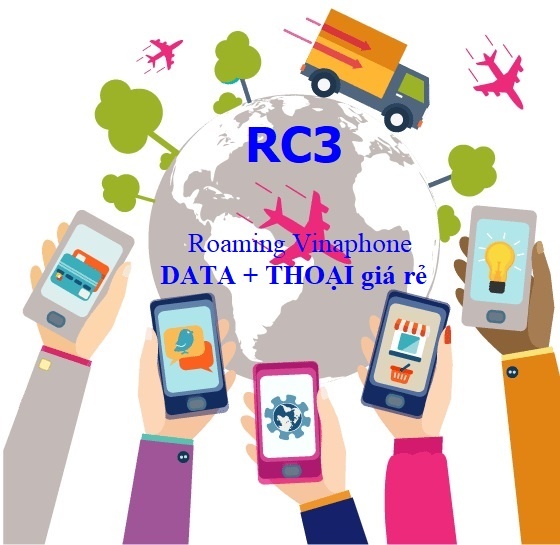 Gói roaming chuyển vùng quốc tế Vinaphone RC3