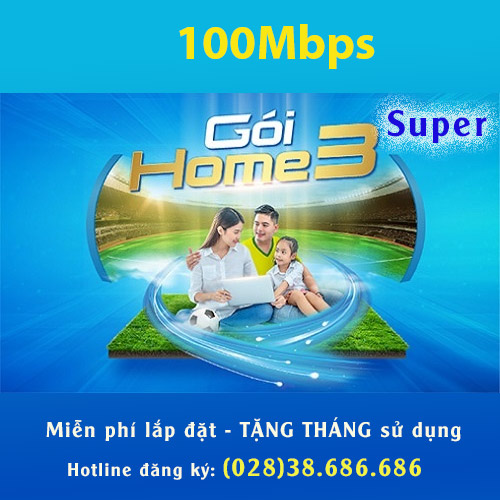 Gói Internet vnpt Home 3 super 100Mbps