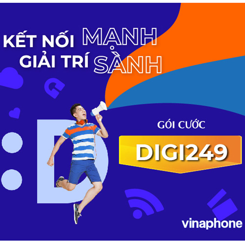 Gói 4G Vinaphone tích hợp truyền hình MyTV + Thoại Digi249
