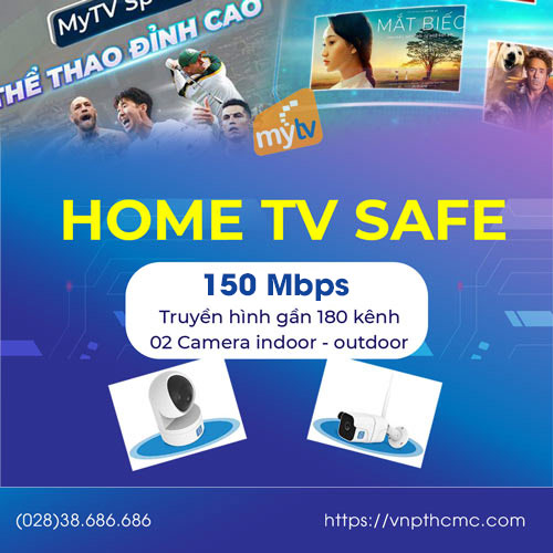 Home TV Safe 100Mbps trang bị 02 camera