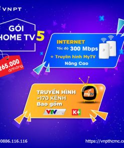 Gói internet truyền hình Home tv5 super mesh 300mbps + MyTV Nâng Cao + 3 wifi mesh