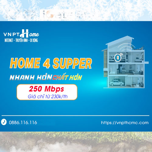 Gói Internet VNPT tốc độ cao 250Mbps Chỉ 230k/tháng