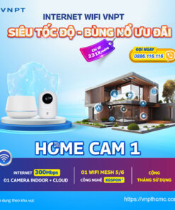 Đăng ký gói Internet tốc độ cao camera VNPT Home cam 1