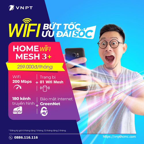 Home Net 3+ gói internet 200Mb + truyền hình MyTV giá siêu ưu đãi