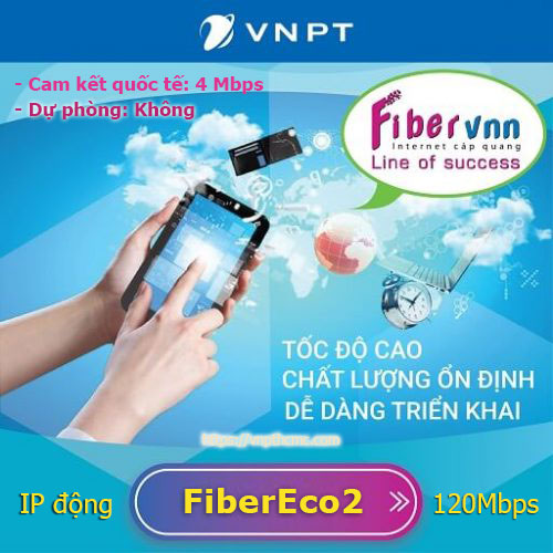 Internet VNPT cho doanh nghiệp siêu rẻ FiberEco2 120Mbps