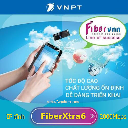 Internet VNPT cho doanh nghiệp siêu rẻ FiberXtra6 2.000 Mbps