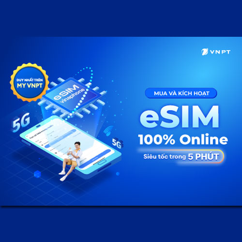 đăng ký esim VinaPhone online