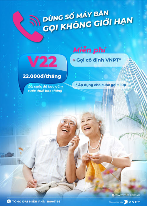 Gói V22 điện thoại cố định VNPT
