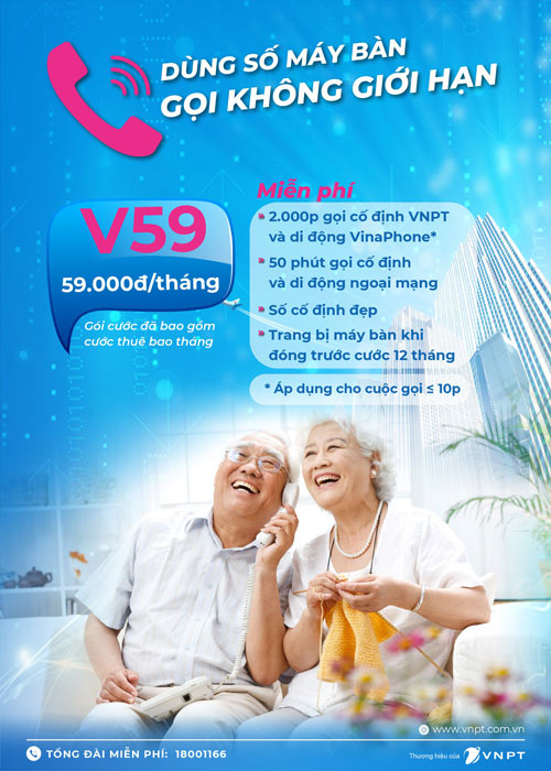 Gói điện thoại cố định VNPT V59