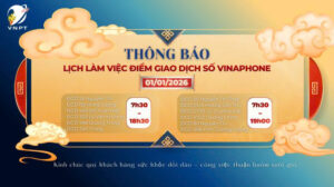 Lịch làm việc các ngày nghỉ lễ Tết Dương lịch 2026 VNPT TPHCM