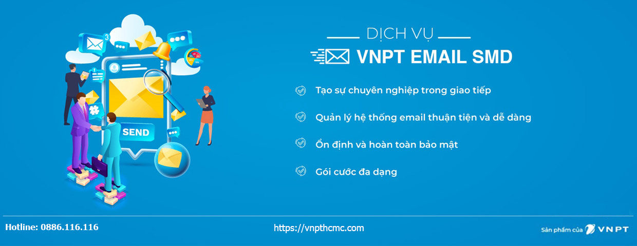 Đăng ký dịch vụ email theo tên miền VNPT SME mới nhất