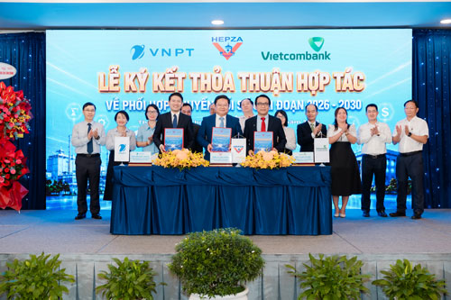 Hợp tác chiến lược giữa HEPZA, VNPT TP.HCM và Vietcombank Chi nhánh Tân Bình mở ra nền tảng hình thành hệ sinh thái Hạ tầng số – Nền tảng số – Tài chính số