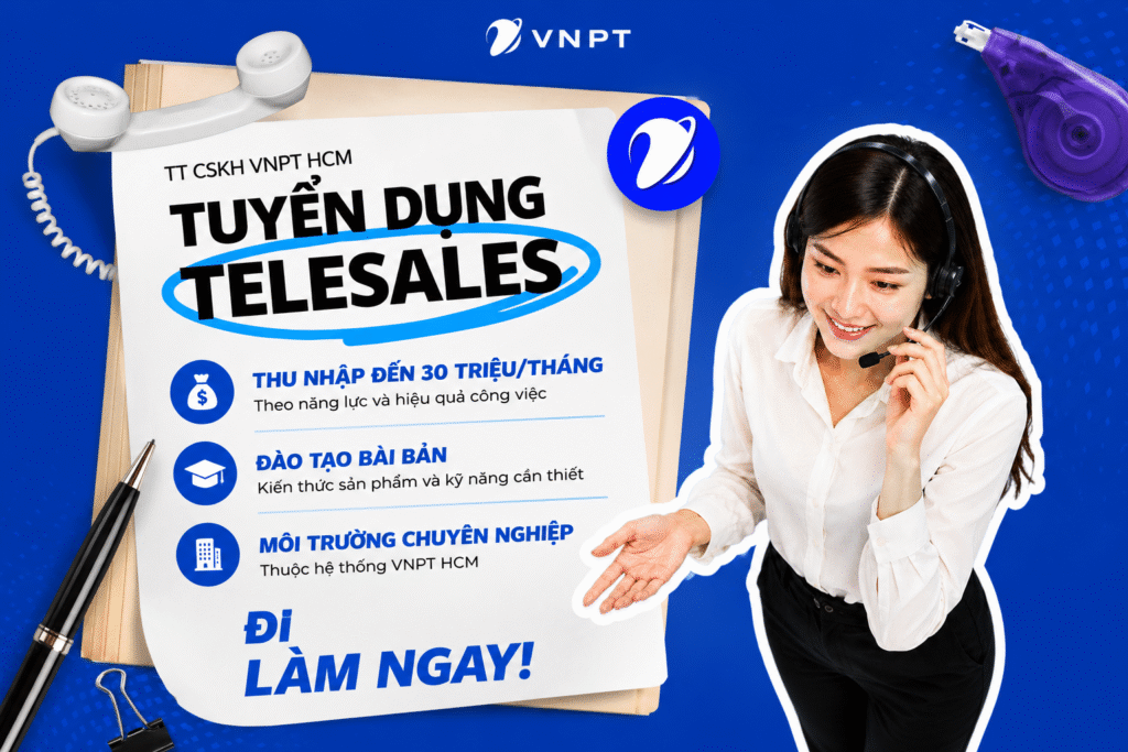 Tuyển Dụng Telesale VNPT HCM